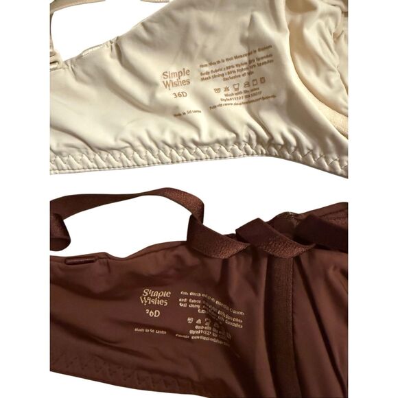 🟠Bundle of Two (2) Simply Wishes SuperMom Hands Free Pumping Nursing T-Shirt Bra - Picture 5 of 15